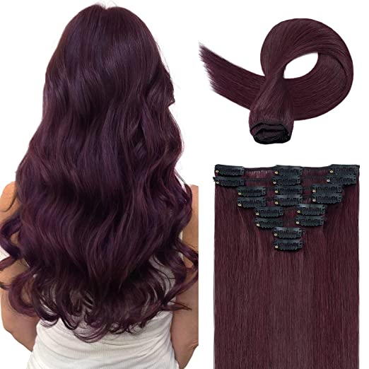 Clip-In Extensions – Burgundy #99J