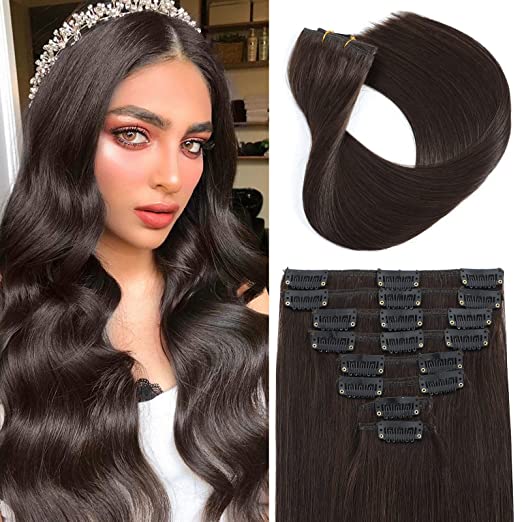 Clip-In Extensions – Chocolate Brown (#2)