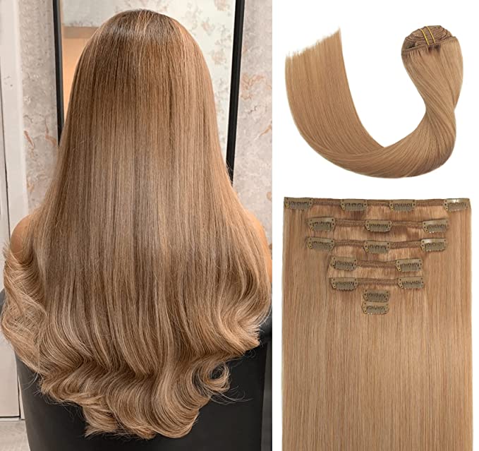 Clip-In Extensions – Dark Blonde (#12)