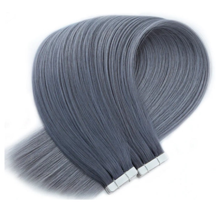 Tape-In Extensions – Dark Blonde Grey