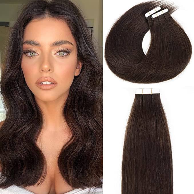 Tape-In Extensions – Dark Brown #2